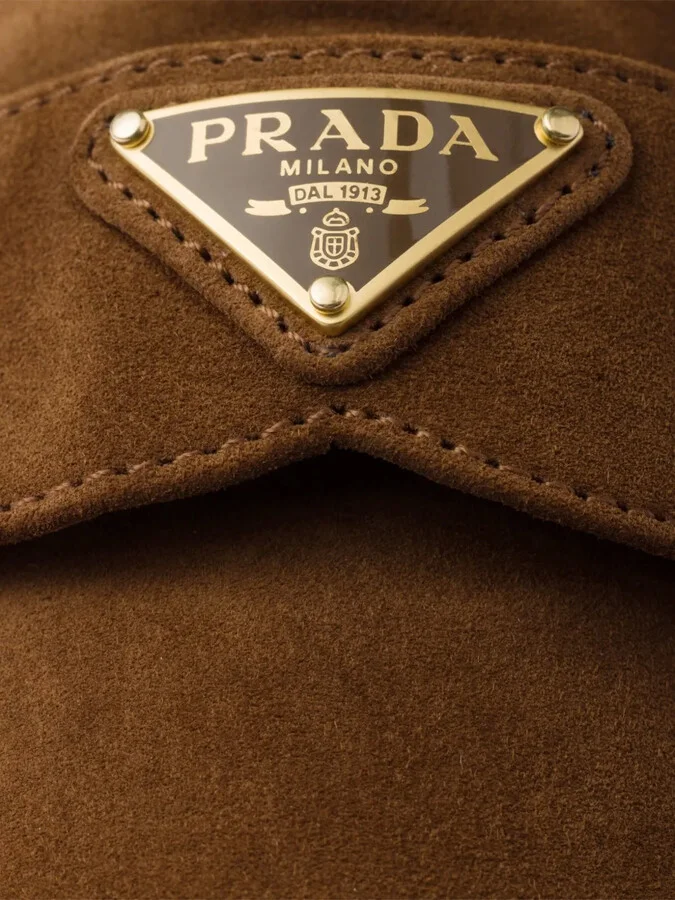 Triangle-Logo Shearling Loafers - Image 5
