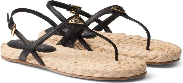 Triangle-Logo Slingback Sandals - Image 2