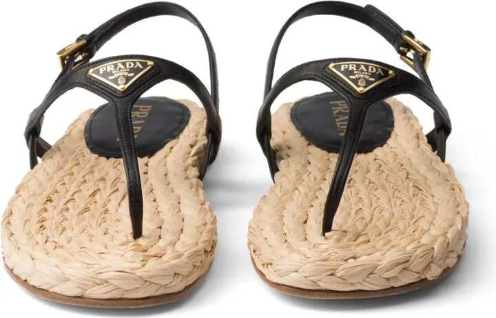 Triangle-Logo Slingback Sandals - Image 4