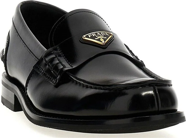 Triangle-logo Slip-on Loafers - Image 2