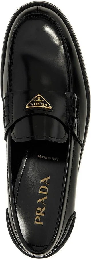 Triangle-logo Slip-on Loafers - Image 4