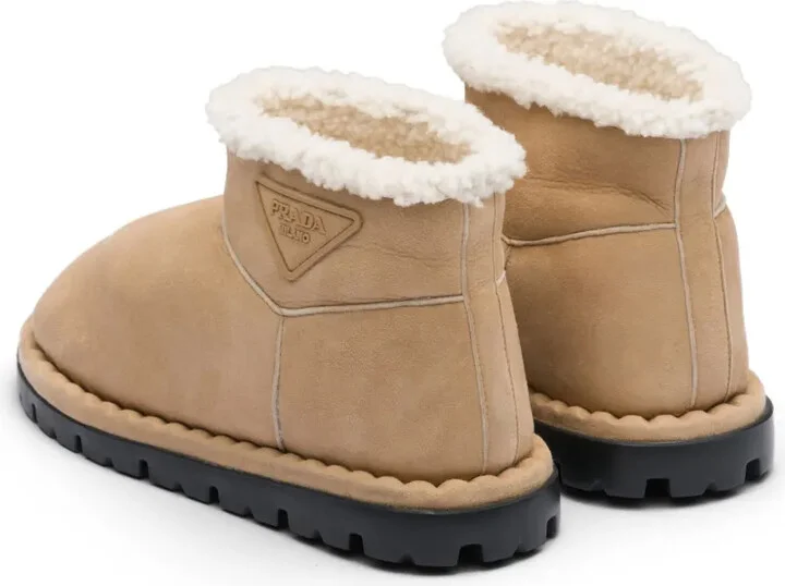 Triangle-Logo Suede Boots - Image 3