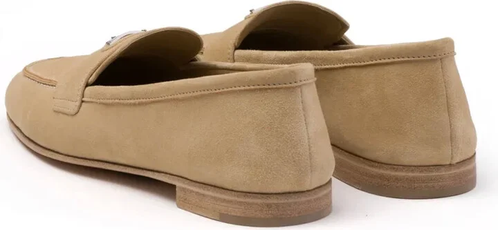 Triangle-Logo Suede Loafers - Image 3