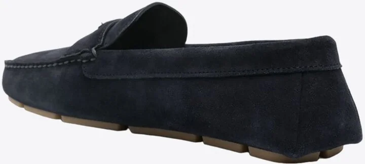 Triangle Logo Suede Loafers - Image 2