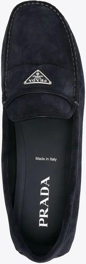 Triangle Logo Suede Loafers - Image 3
