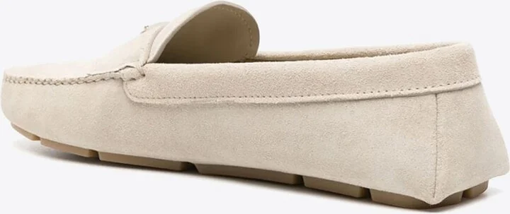 Triangle Logo Suede Loafers - Image 2
