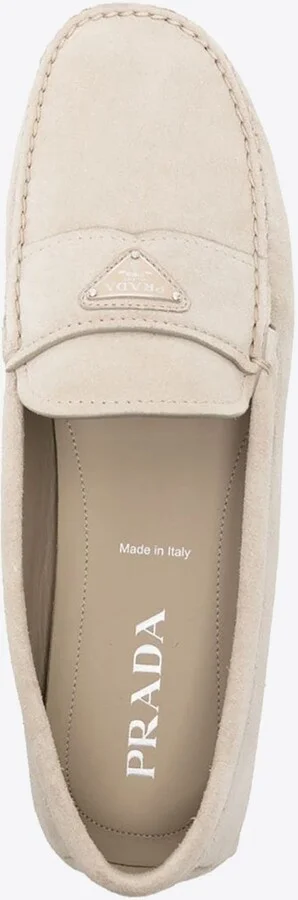 Triangle Logo Suede Loafers - Image 3