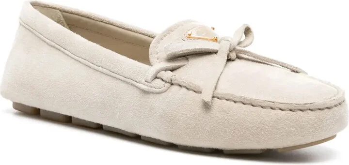 Triangle-Logo Suede Loafers - Image 2