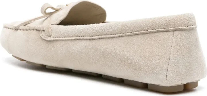 Triangle-Logo Suede Loafers - Image 3