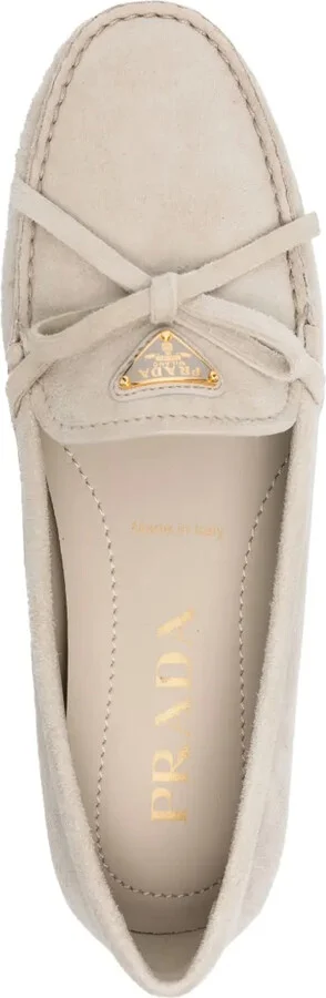 Triangle-Logo Suede Loafers - Image 4