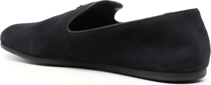 Triangle-Logo Suede Loafers - Image 3