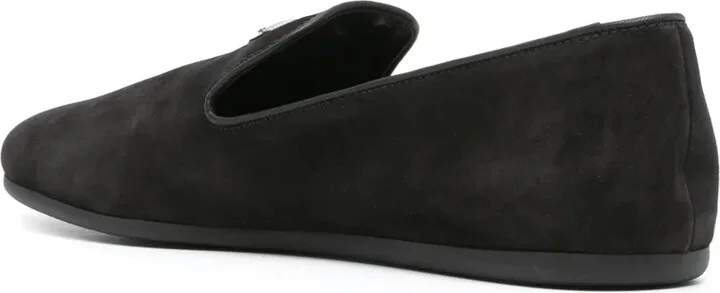 Triangle-Logo Suede Loafers - Image 3