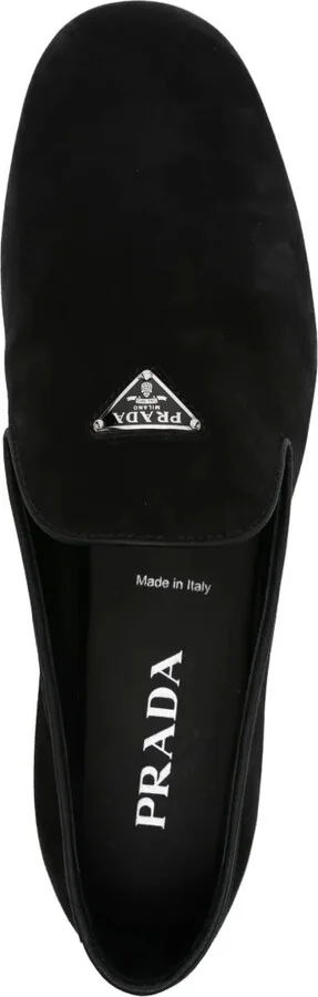 Triangle-Logo Suede Loafers - Image 4