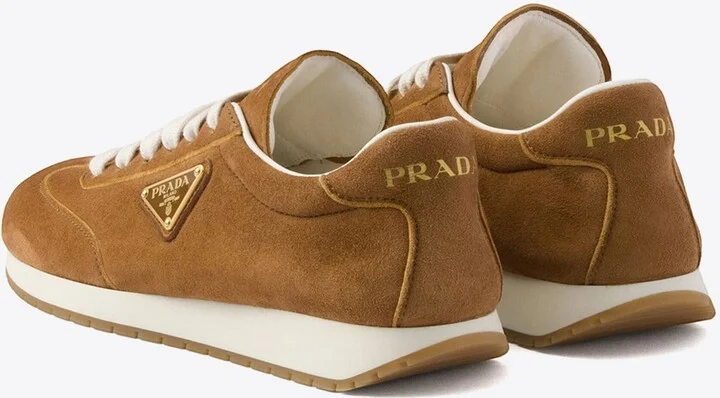 Triangle Logo Suede Sneakers - Image 2