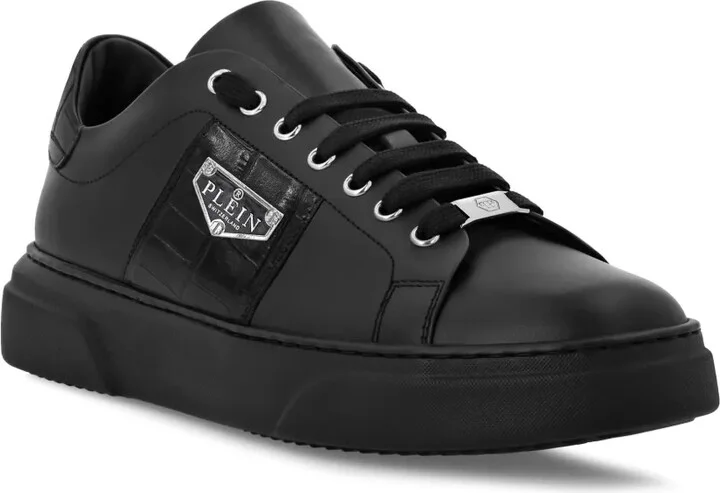 Triangle Plein-plaque leather sneakers - Image 2