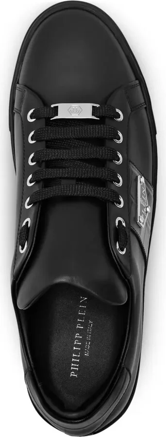 Triangle Plein-plaque leather sneakers - Image 3