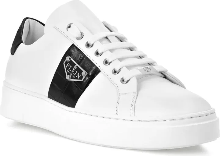 Triangle Plein-plaque leather sneakers - Image 2
