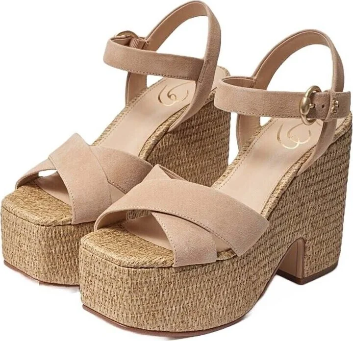 Trianna H6232L1-250 Women's US 9.5 Beige Platform Sandals ZPO2864