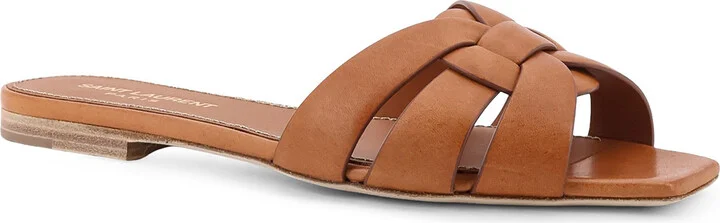 Tribute 05 Flat Leather Sandals - Image 2