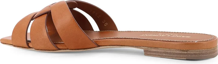 Tribute 05 Flat Leather Sandals - Image 3