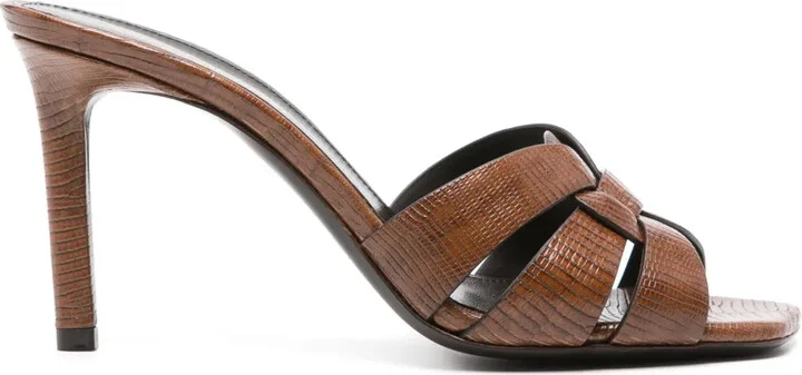 Tribute 85mm lizard-effect mules