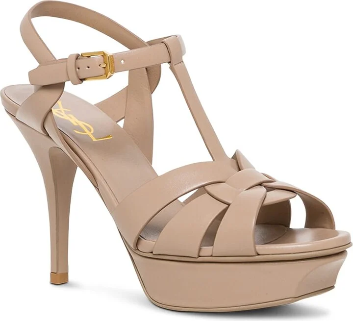 Tribute Beige Leather Sandals - Image 2