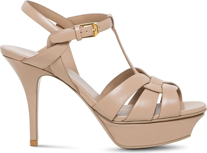 Tribute Beige Leather Sandals
