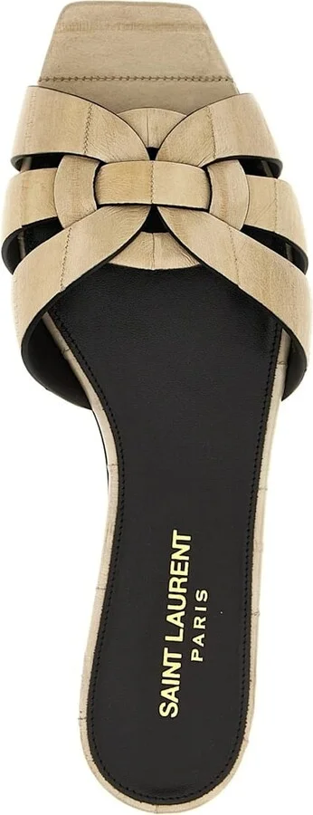 Tribute Eel Leather Flat Sandals - Image 4