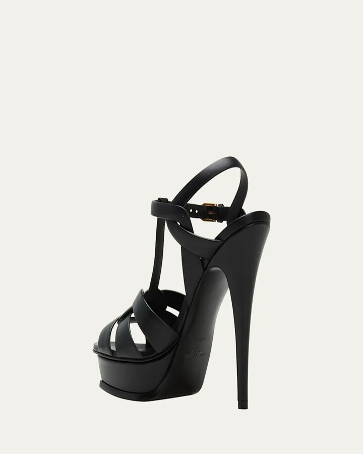 Tribute Leather 105mm Platform Sandals - Image 2