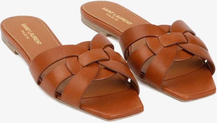 Tribute Leather Flat Sandals - Image 2