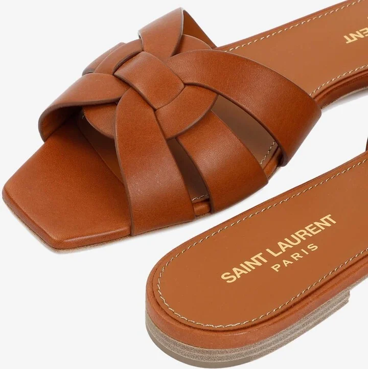 Tribute Leather Flat Sandals - Image 3