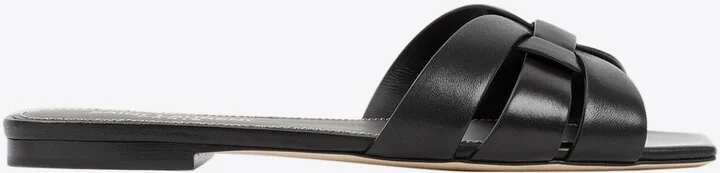 Tribute Leather Flat Sandals