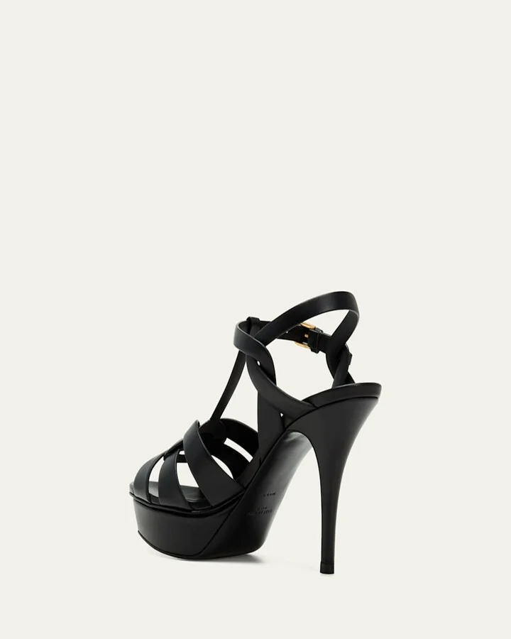 Tribute Leather Platform Sandals - Image 6
