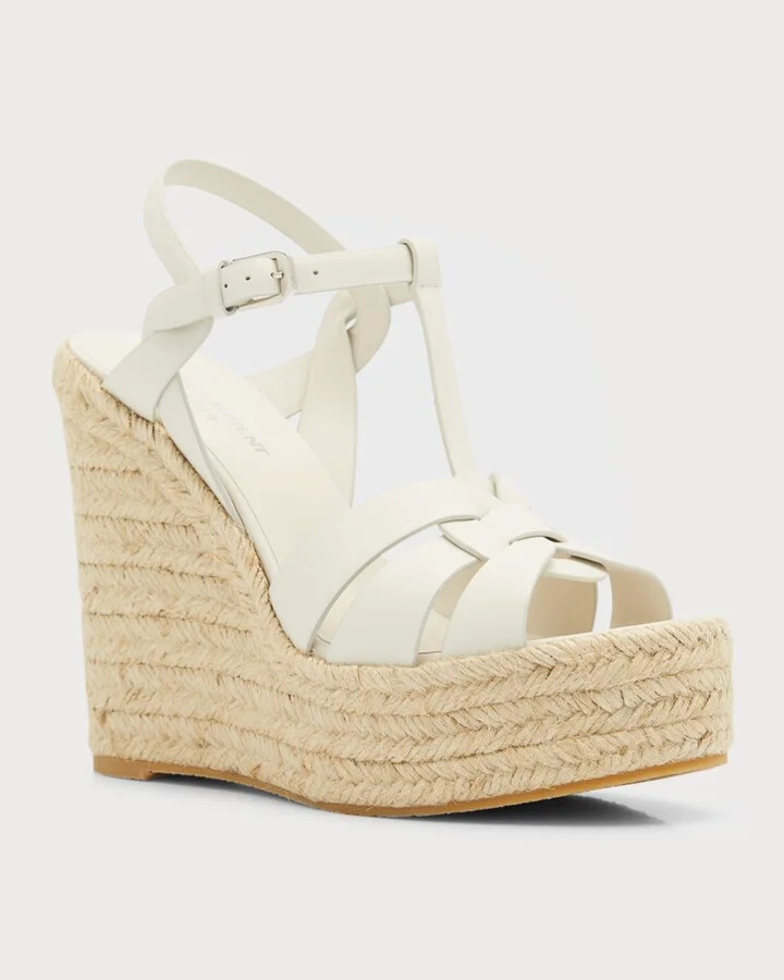 Tribute Leather T-Strap Espadrille Sandals - Image 5