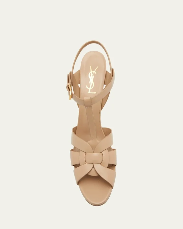 Tribute Leather T-Strap Platform Sandals - Image 4