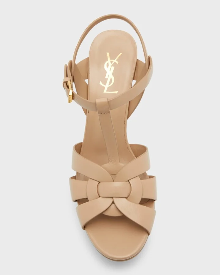 Tribute Leather T-Strap Platform Sandals - Image 7