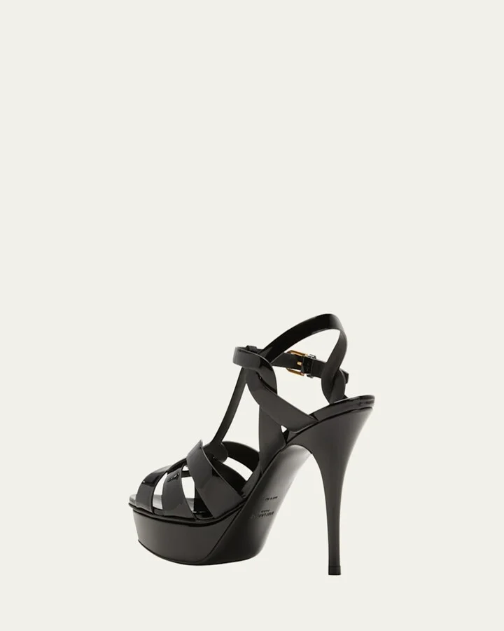 Tribute Patent Sandals, 4" Heel - Image 4