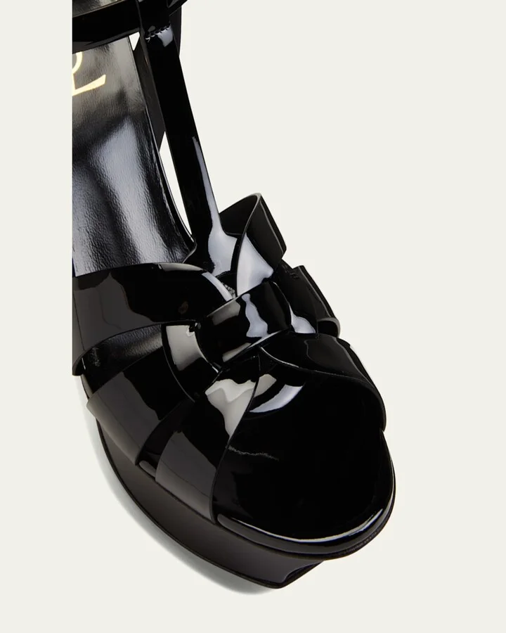 Tribute Patent Sandals, 4" Heel - Image 8