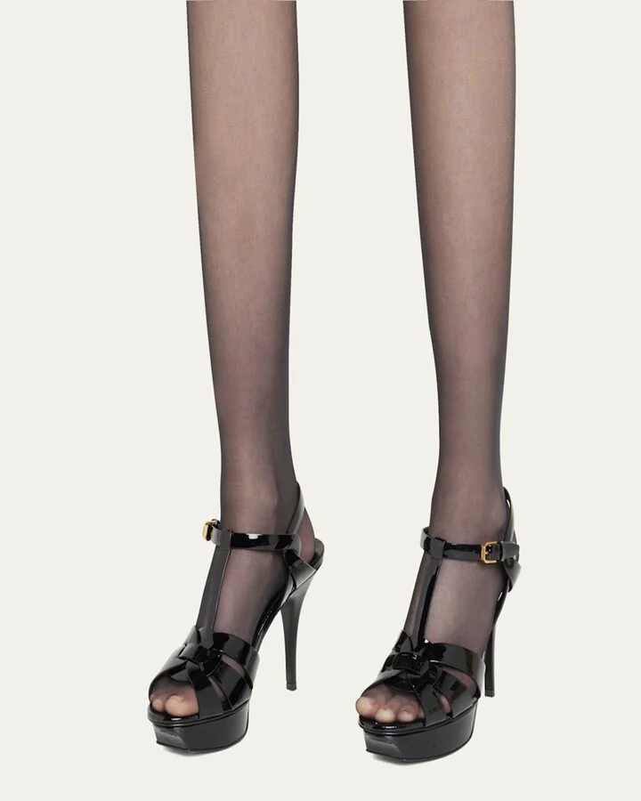 Tribute Patent T-Strap Platform Sandals - Image 10