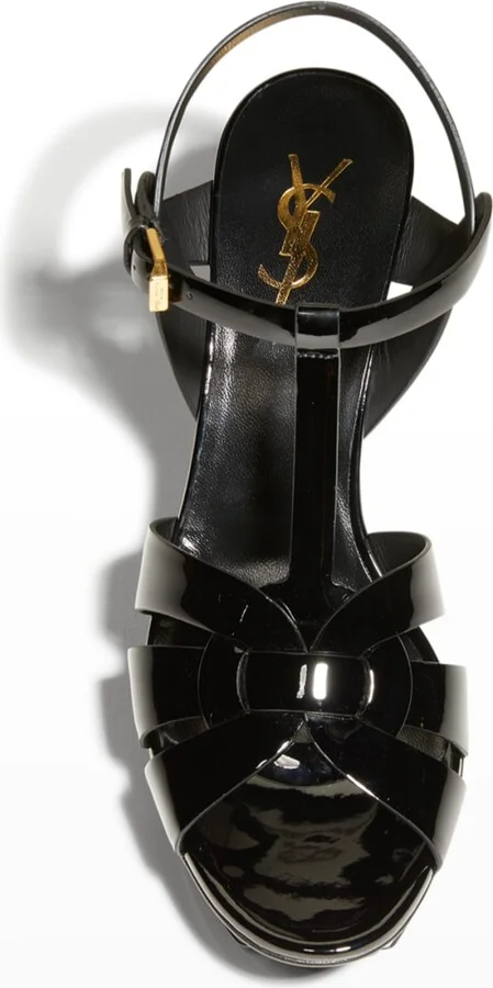 Tribute Patent T-Strap Platform Sandals - Image 11