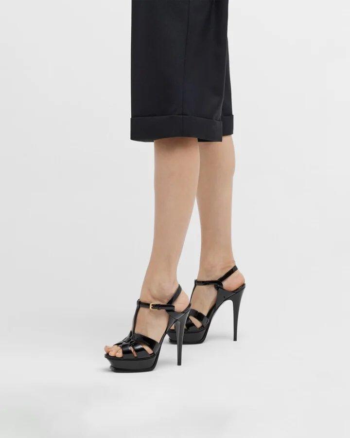 Tribute Patent T-Strap Platform Sandals - Image 2