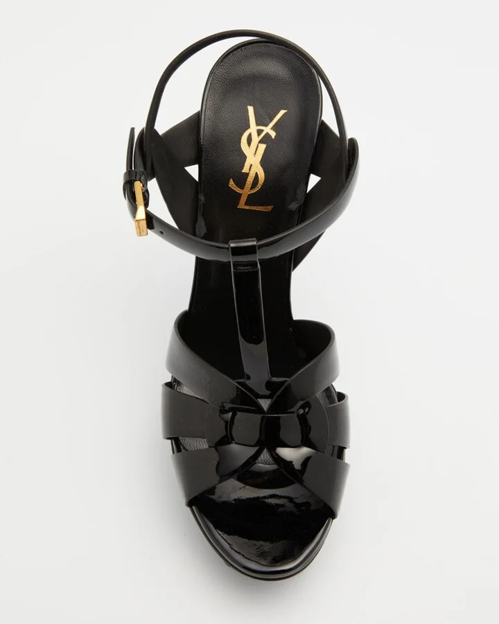 Tribute Patent T-Strap Platform Sandals - Image 4