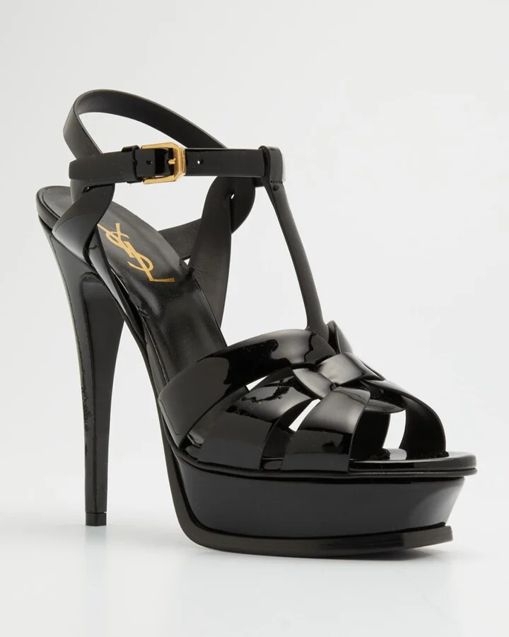 Tribute Patent T-Strap Platform Sandals - Image 5