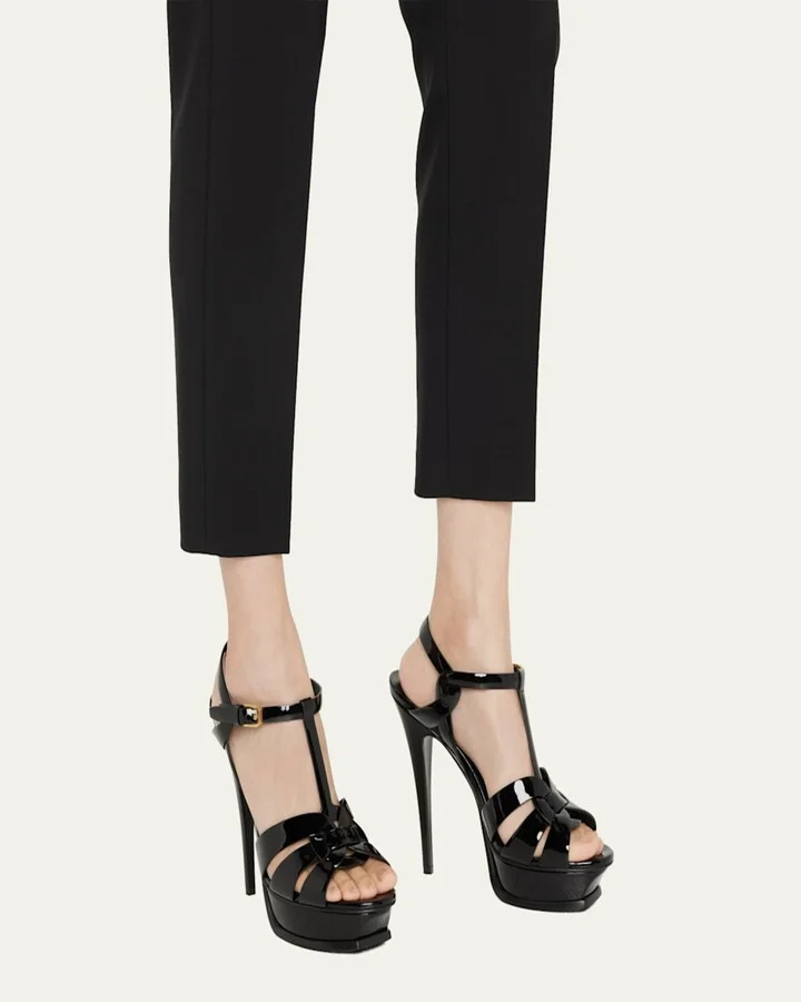 Tribute Patent T-Strap Platform Sandals - Image 2