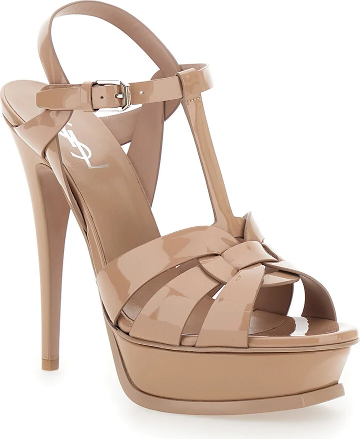 'tribute' Pink Sandals With Stiletto Heel And Cassandre In Leather Woman