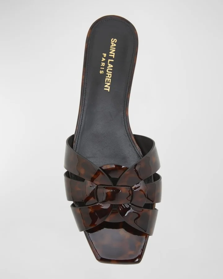 Tribute Tortoise Shell Flat Slide Sandals - Image 6