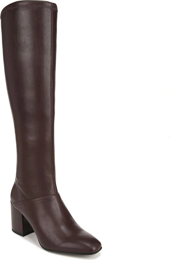 Tribute Womens Faux Leather Square Toe Knee-High Boots