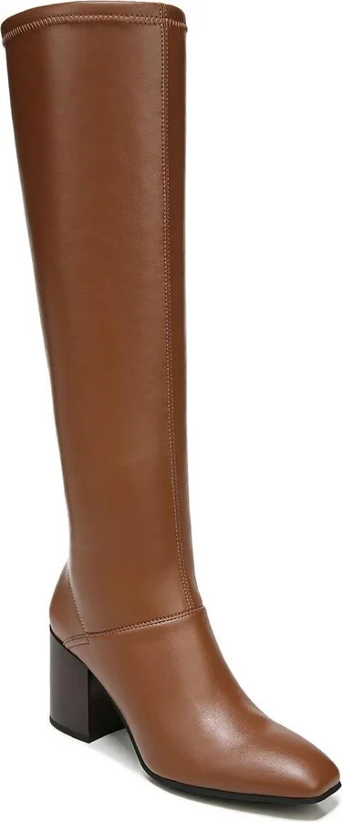 Tribute Womens Zipper Faux Leather Mid-Calf Boots
