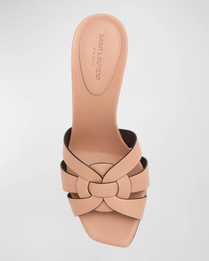 Tribute Woven Leather Mule Sandals - Image 4