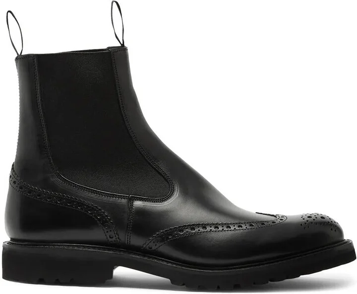 Tricker'S Henry Country Boots With Brogue Detailing Shoes